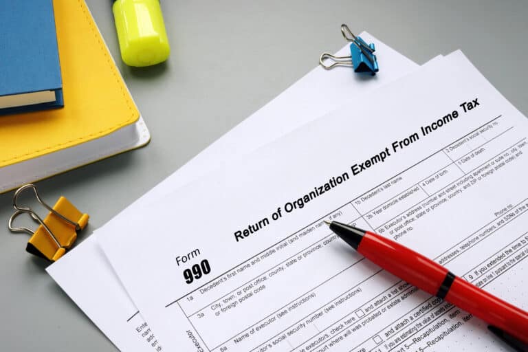 Form 990 Return of Organization Exempt From Income Tax inscripti